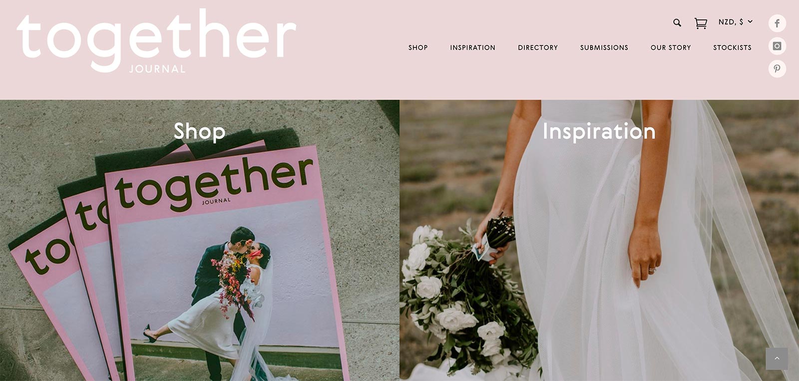 Together Journal website by BE Business