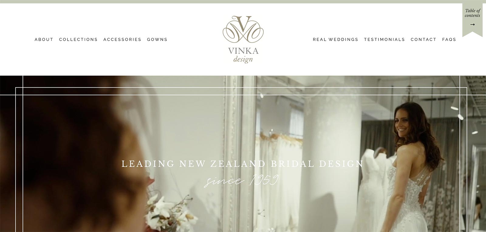 Vinka Design website by BE Business